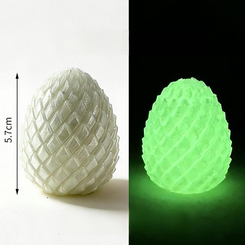 Uovo di Drago Giocattolo Decompressione Stampa 3D - Sfera Fidget Rotante Liscia Sollievo Ansia ADHD Giocattolo per Dita Eco-Sicuro per Bambini Adulti