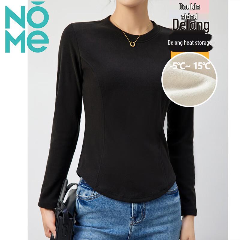 NOME Women s Ribbed Long Sleeve Base Layer Top M