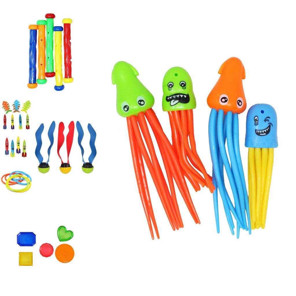 Exciting Underwater Dive Toys For Kids Featuring Colorful Rings And Torpedoes For Pool Play