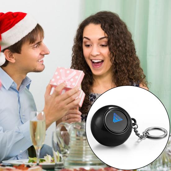 

Yousheng 4,5 см мяч с пророчествами брелок для снятия стресса портативный гадалка для принятия решений магический шар для ответов держатель для ключей забавный подарок на день рождения