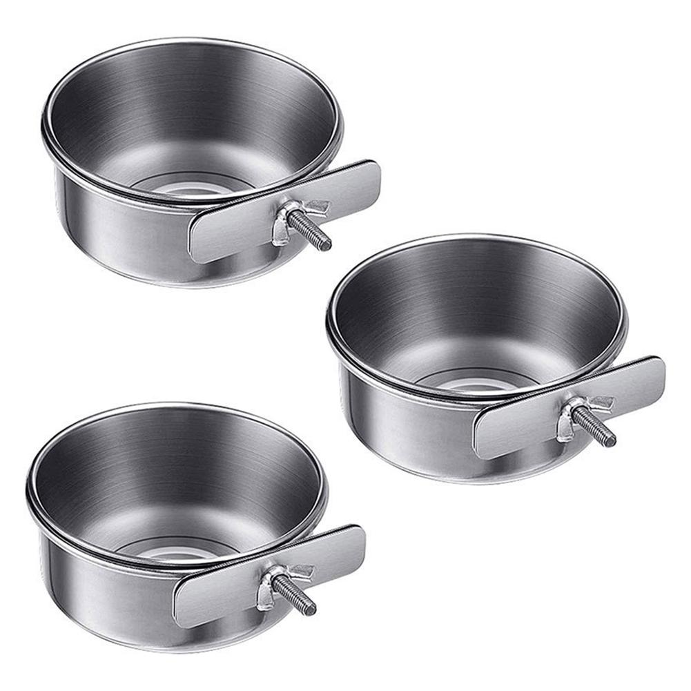 Birds Water Bowls With Clamp Holders, Easy To Clean For Small Birds