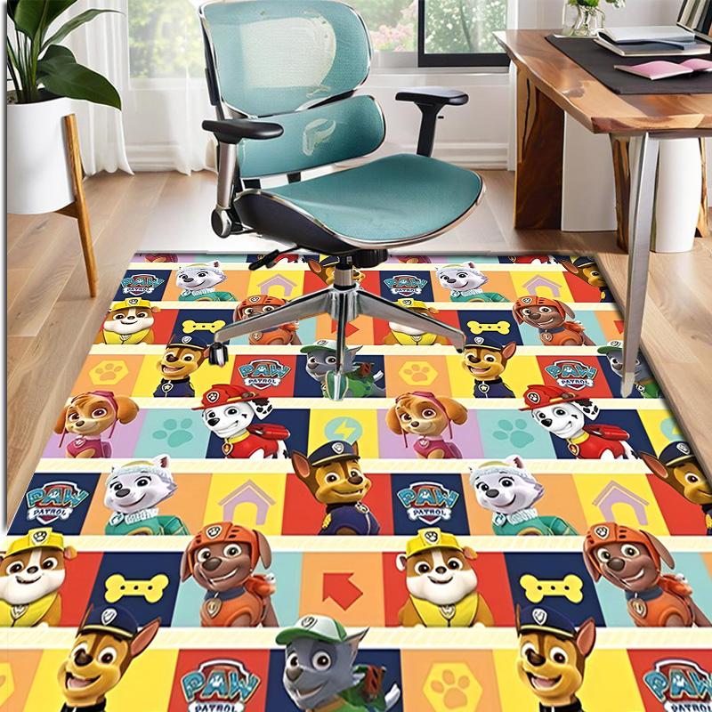 PAW Patrol Pattern Rug, Indoor/Outdoor Mat, for Picnic, Gameroom, Bedroom, Office, Living Room, Home Decor Carpet, Birthday Gift