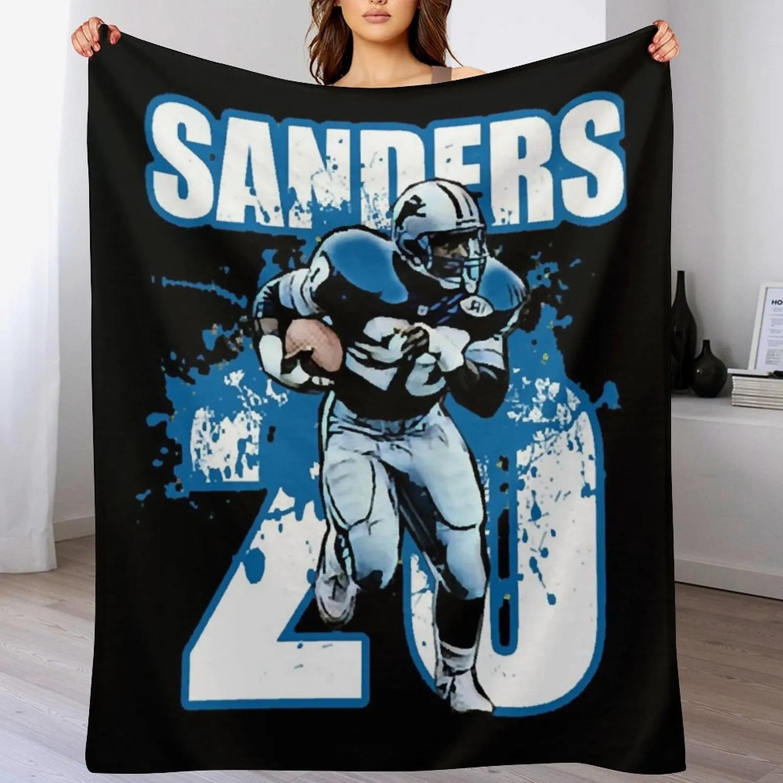 Barry Sanders 20 Throw Blanket Cozy Microfiber Throw Blanket for Home Bedroom 102x76cm(40x30in)
