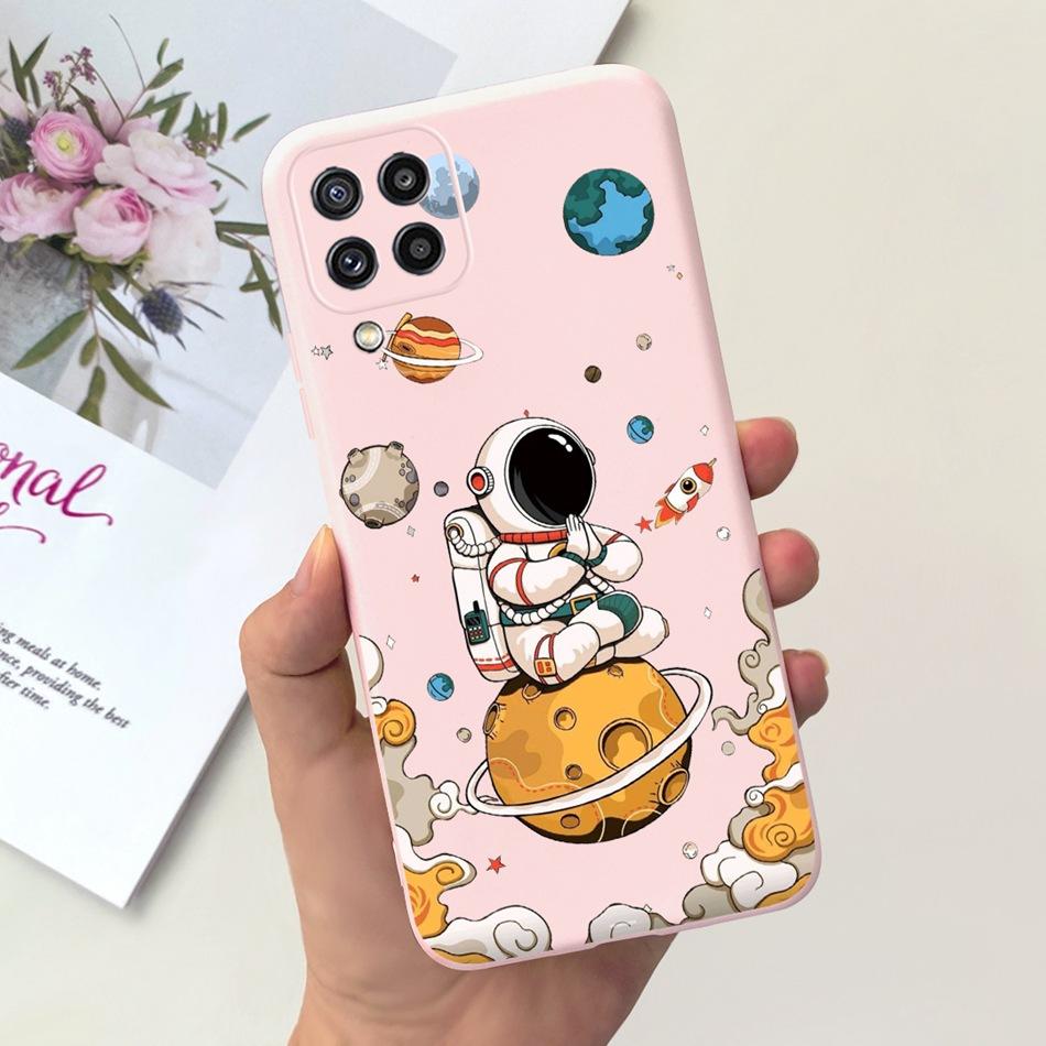 Custodia per Telefono Samsung Galaxy M22 Samsung M22 F22 SM-M225F E225F Gatto Carino Cartone Animato Colore Caramella Silicone Morbido Copertura Posteriore