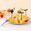 Halloween Theme Food Toothpicks Food Forks Fruit Fork Food Pick Plastic Material