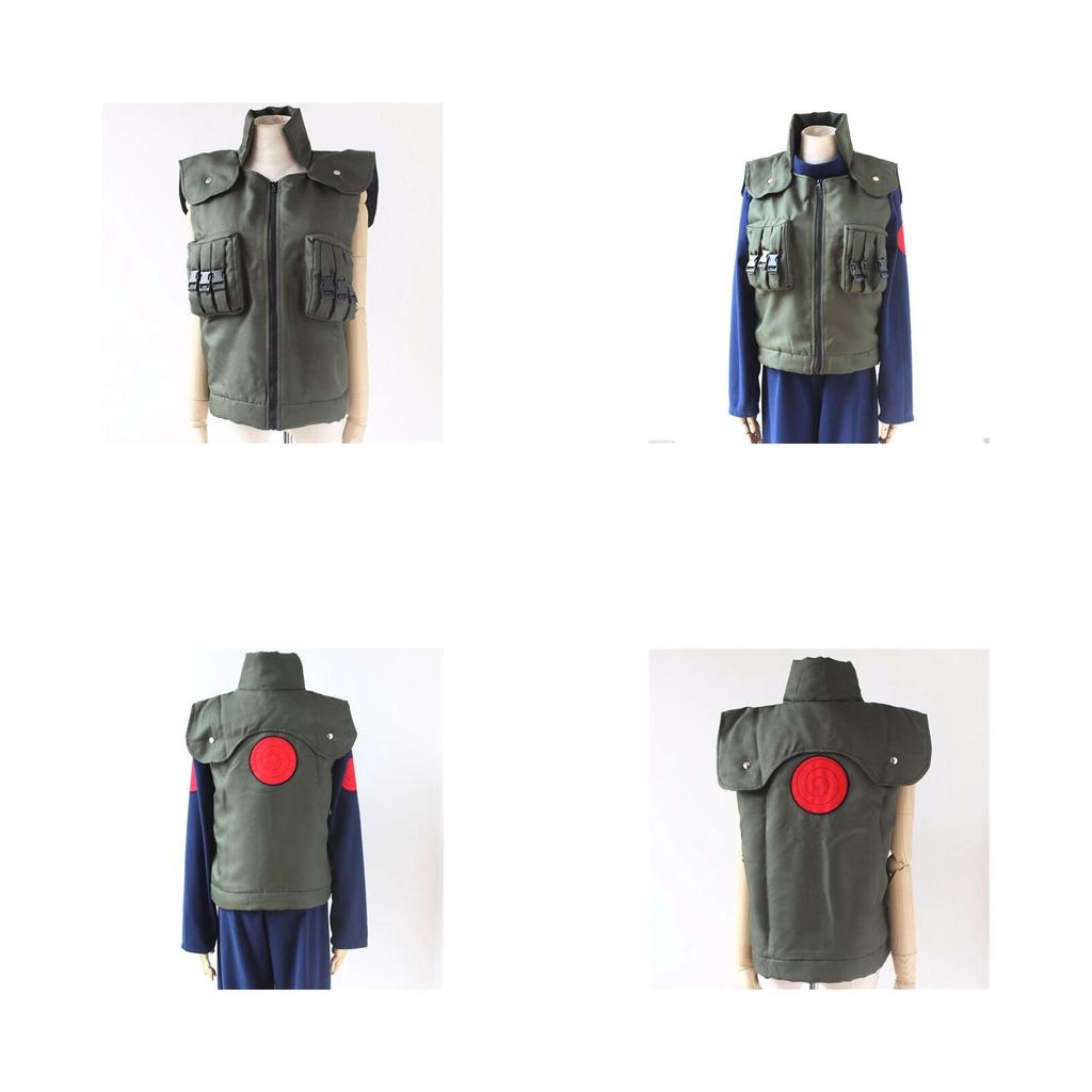 Hoogwaardig anime Naruto cosplayvest van Hatake Kakashi, Hokage, voor de ultieme fans.