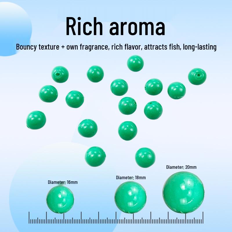 Black Pit Special 16mm Slow Sinking Soft Fishing Lure: Blueberry, Mango, Purple Sweet Potato Flavors - 9 Beads Boxed