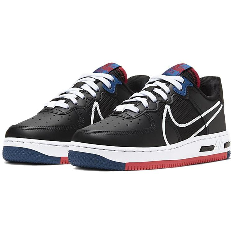 (GS) Nike Air Force 1 React SU 'Black Gym Red' Kids' CT5117-002