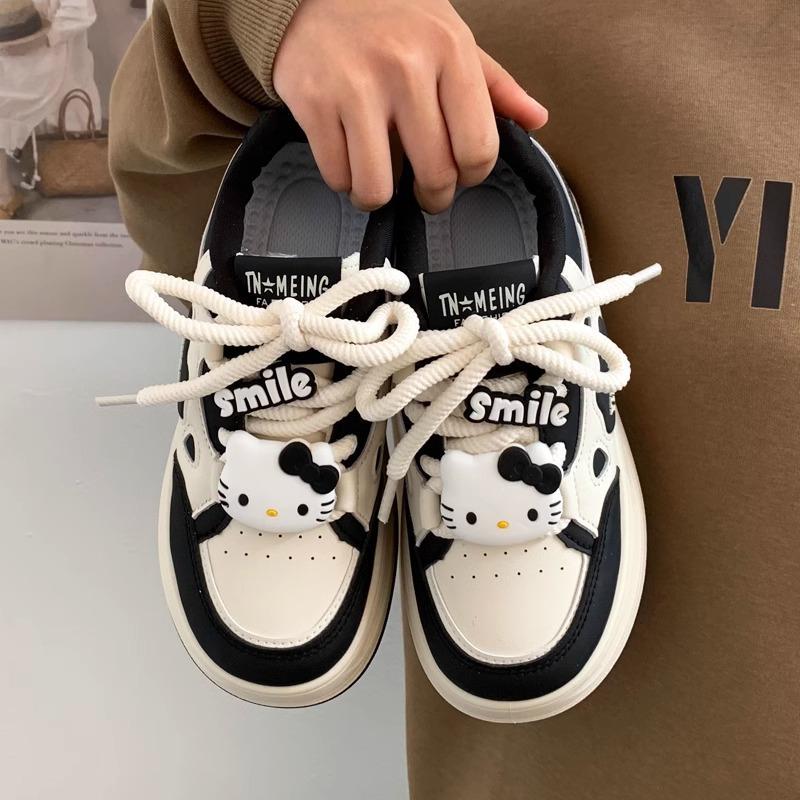 Versatile popular platform shoes children's new spring and autumn high-end little white shoes retro lightweight height-increasing sports shoes