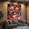 Custom Name Tapestry Chucky Tapestry, Unique Design Tapestry, Suitable for Bedroom,Livingroom, Playroom,Heartwarming Fan Holiday Gifts