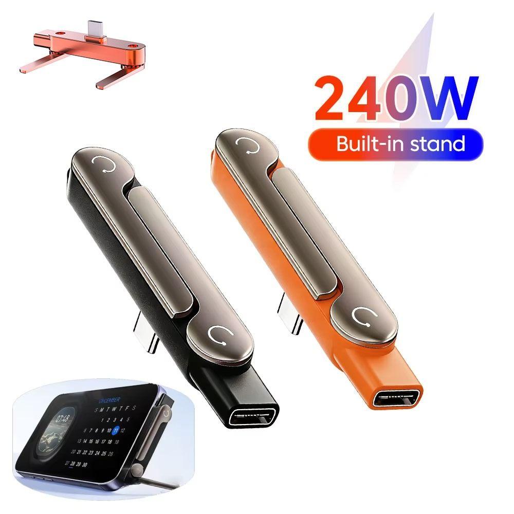Supporto Pieghevole Super Veloce con Ricarica Rotazione a 360° Supporto per Cavo Convertitore Cavo Dati Durevole