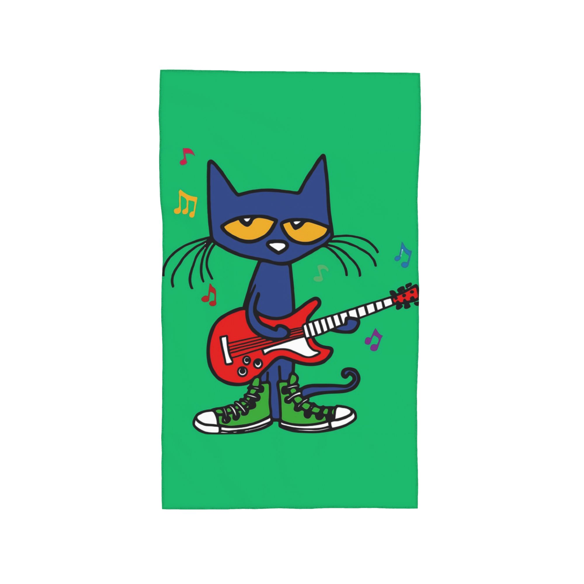 

Pete the cat singing 3 Soft Face Towel Quick Dry Pool Bath Cotton Towels Absorbent Quick W40*H60(CM)