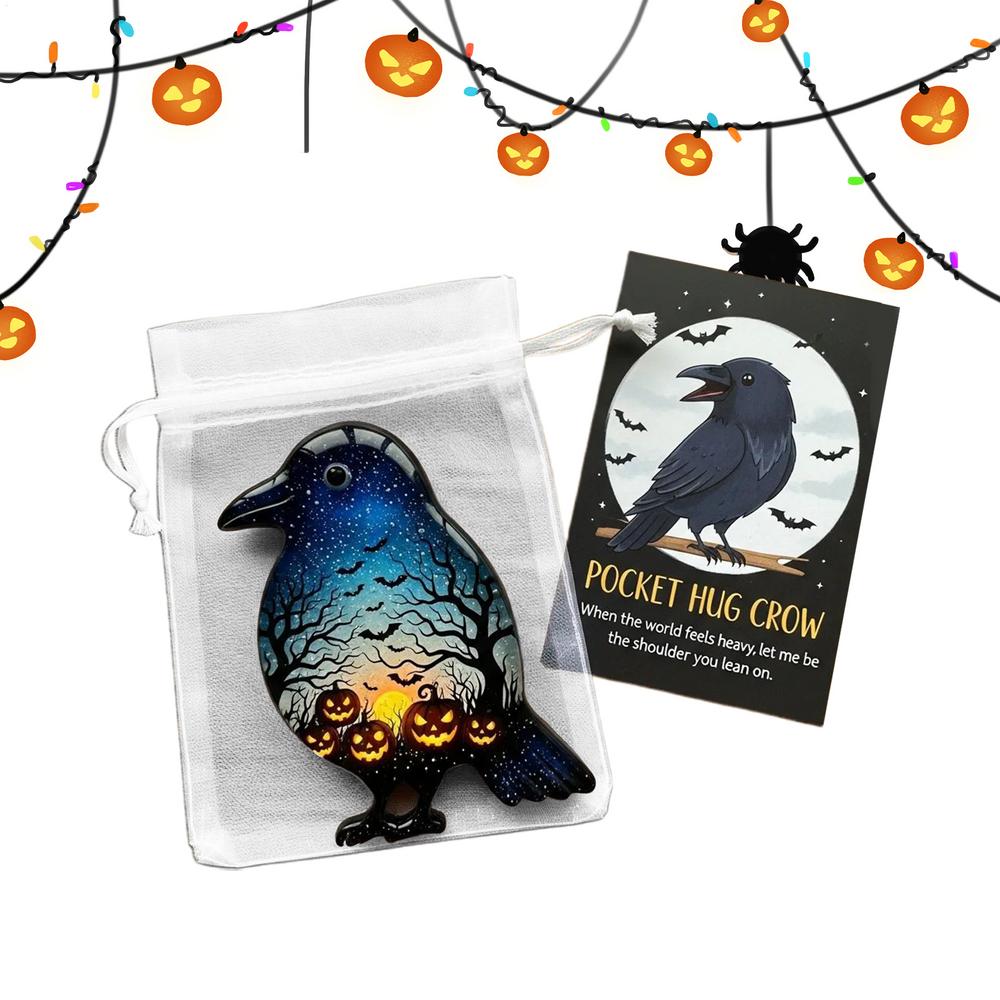 Pocket Ghost Card Pocket Encouragement Card Ghost Bat Crow Death God Inspirational Keepsake For Graduates Team Incentives Adults
