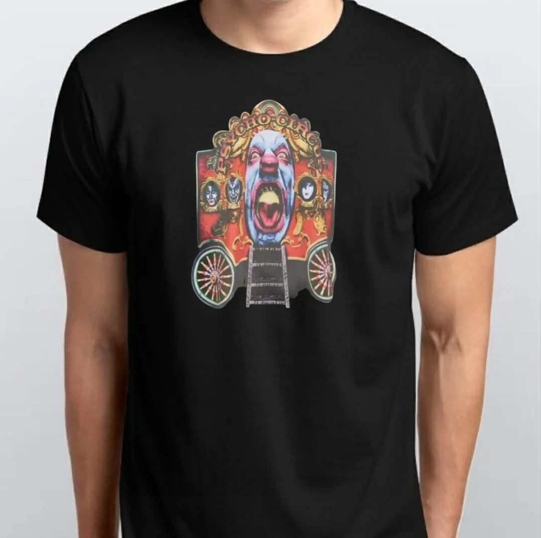 

Винтажная футболка KISS Psycho Circus с принтом группы 100% хлопок Мужские футболки Топ S M L XL XXL 3 4 XL Черная L