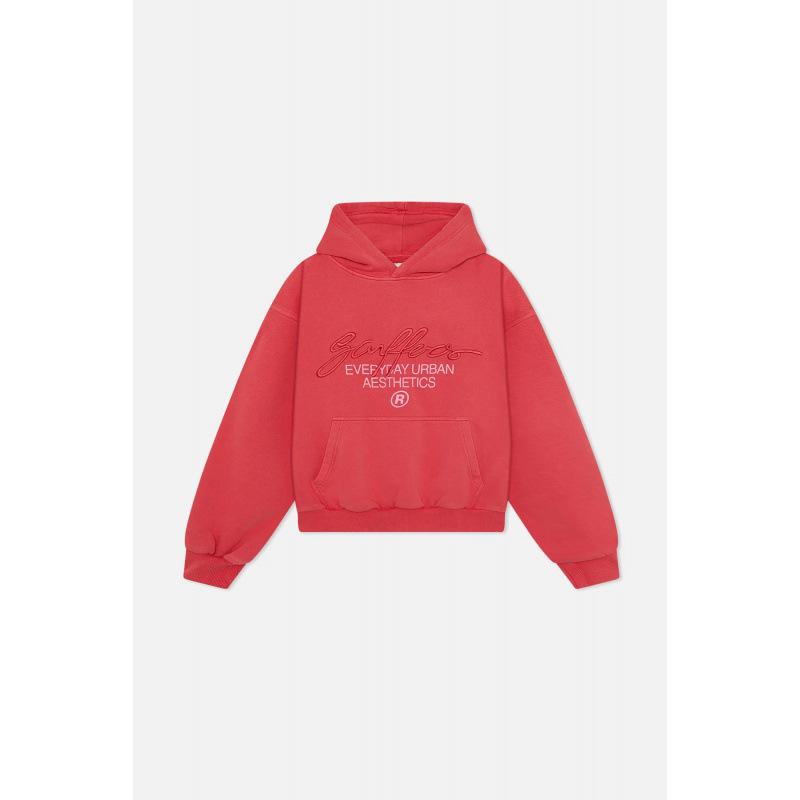 Maglione con Cappuccio Stampato alla Moda Casual Largo Maglione per Coppia Europa