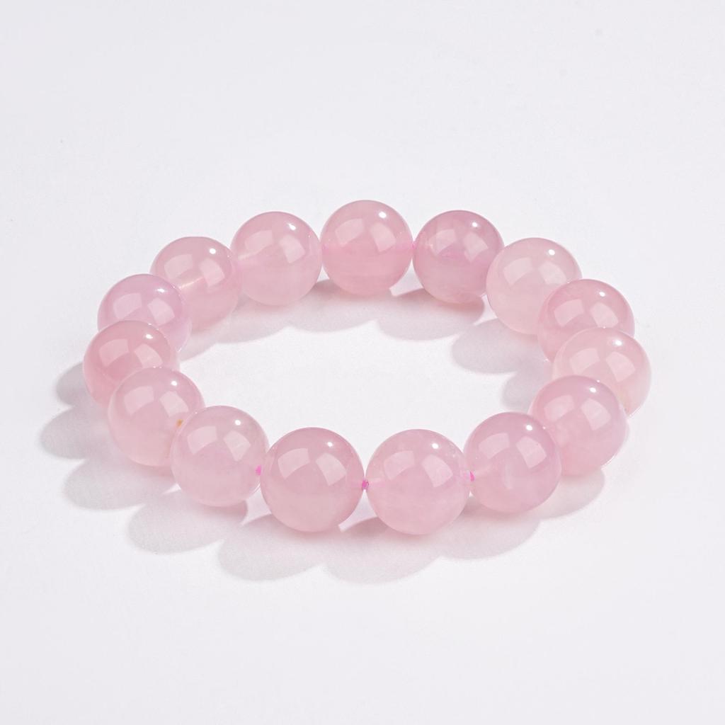 Mei Zhuo Starlight Pink & Purple Rose Quartz Crystal Bracelet