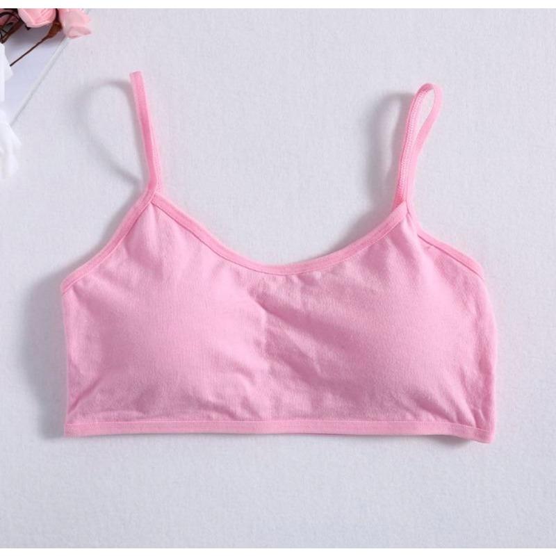 Young Girls Soft Cotton Training Bra Tube Top Puberty Breathable Underwear