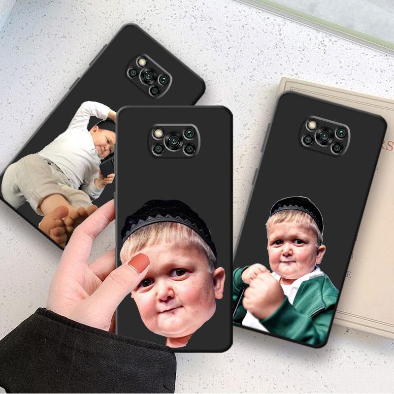 Etui na telefon dla Xiaomi Poco C40 M3 F4 F3 GT X4 F1 X3 NFC X3 Pro M4 5G X4 NFC M4 Pro Czarne Babaite Funny hasbulla Torba Pancerz