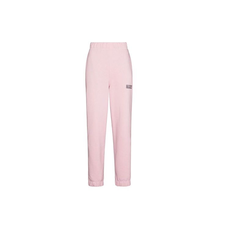 Ganni Logo Sweatpants Women bottoms Pink T2772ISOLI-465