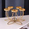 1PC Multi-head  Rust-Proof Candlelight Dinner Props Table Decoration Iron Candlestick Holder