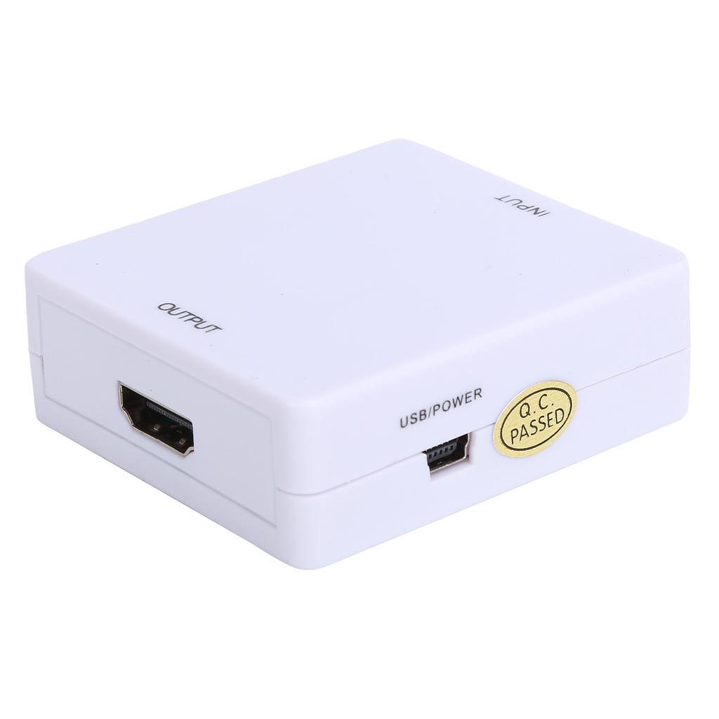 VGA na High Definition Multimedia Interface Konvertor Mini HD 1080P Konverzní Box AdaptérBílý