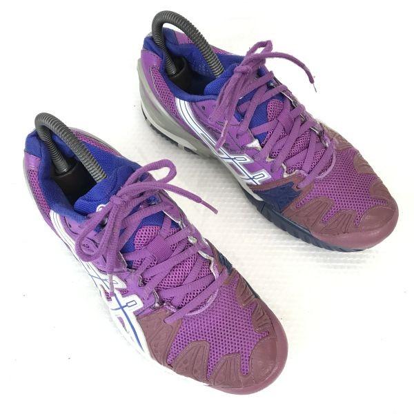 

Asics Gel-Solution 5 All Court Tennis Shoes US7.5 24.5 Purple