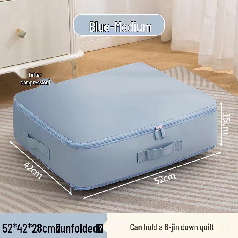 Large Capacity Sateen Quilt & Clothing Storage Compression Bag