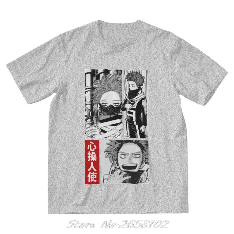 Boku No Hero Academia T Shirts Men Cotton T-shirt Anime Manga Hitoshi Shinso Tee Tops Harajuku Streetwear Tshirts Gift