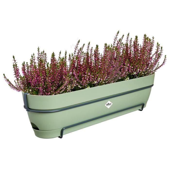 Elho Balconnière Vibia Campana Allin1 70 - L 70 x W 26 x H 17 cm - Balcon - 100% recyclé - Vert