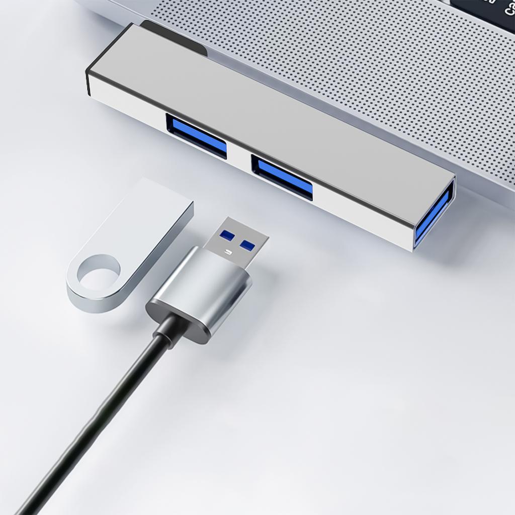 USB C Hub with 4 Ports Mini Data Hub for Laptops 2 USB2.0 and 1 USB3.0 Portable Expansion for PC Laptop