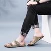 Genuine Leather Slippers Men's Sandals Beach Flip Flop Summer Men's Shoes
