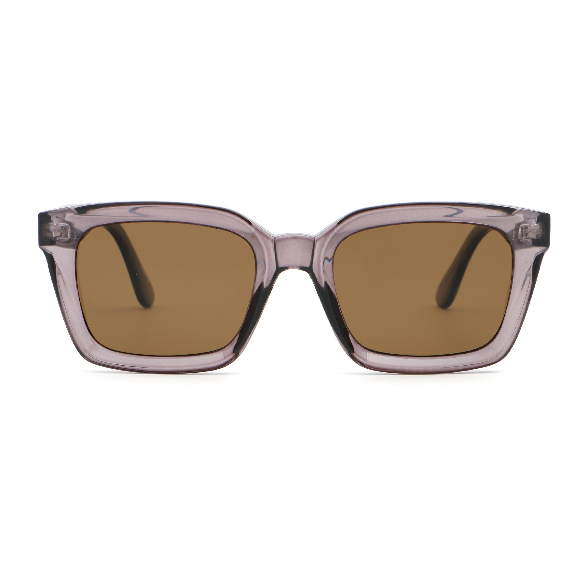 New 66520 Polarized Square Frame Sunglasses for Men & Women - Trendy Street Style with High-End Feel and Propionate Inserted Temples.
