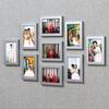 7-Zoll Minimalistisches Modernes Neun-Gitter Wand-Fotorahmen-Set – Stanzfreie Wohnzimmerdekoration