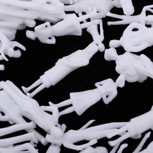 F Fityle Approximately 100 People Models, Human Figures, Unpainted, for Railway Model Layouts, 2 Choices - 1:30