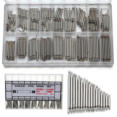 Strumento per perni di collegamento cinturino per cinturino a molla in acciaio inossidabile da 360 pezzi 8 mm - 25 mm