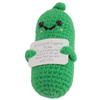 Gurke Häkelpuppe Emotionale Unterstützung Inspirierend Niedlich Gurke Handgemacht Wollgarn Stricken
