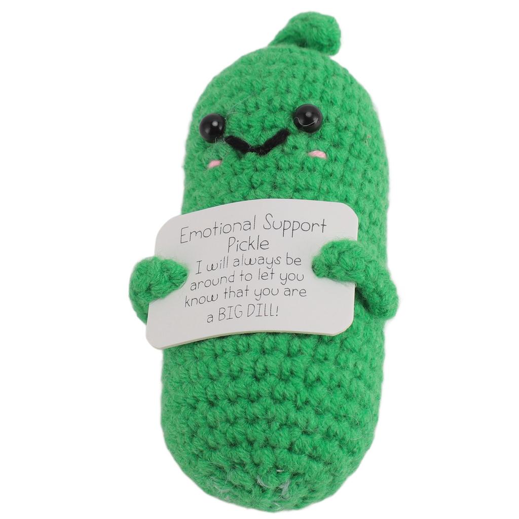Gurke Häkelpuppe Emotionale Unterstützung Inspirierend Niedlich Gurke Handgemacht Wollgarn Stricken