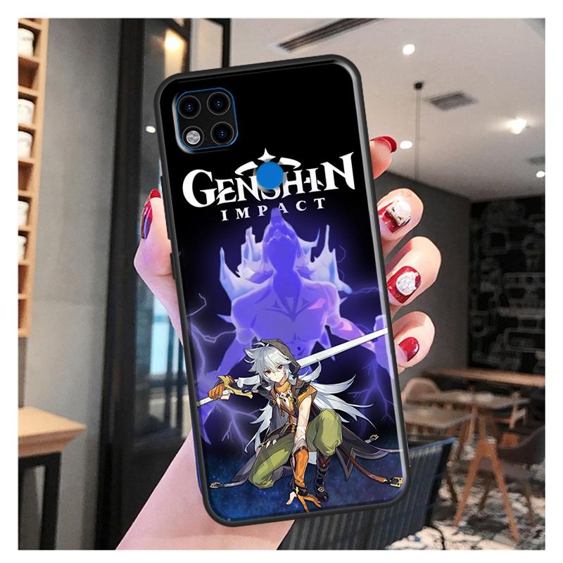 Razor Genshin Impact Soft Case For Xiaomi Redmi Note 11 Pro Note 10 Pro Note 9 Pro 10S 9S 8T 9A 9C 9T Cover