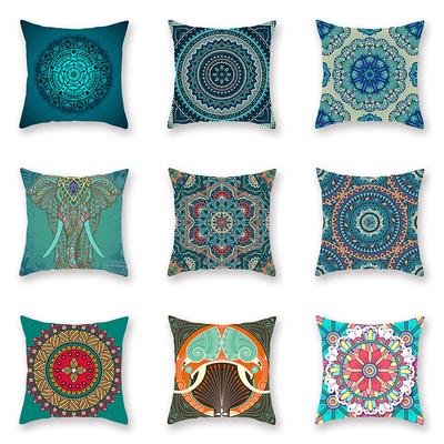 Ethnic Style Pillow Case Mandala Interior Home Decoration Cushion Bed and Breakfast Retro Atmosphere Arrangement Cushion