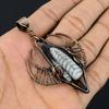 Orthoceras Fossil Jewelry, 999 Copper Wire Wrapped Pendant Handmade Gemstone Jewelry, Gifts For Wedding Pendant