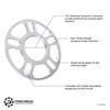 StanceMagic 2pcs 5mm 5x100 and 5x114.3 Hubcentric Wheel Spacers (56.1mm bore) Compatible with Scion FRS FR-S BRZ Baja Forester WRX Impreza STI