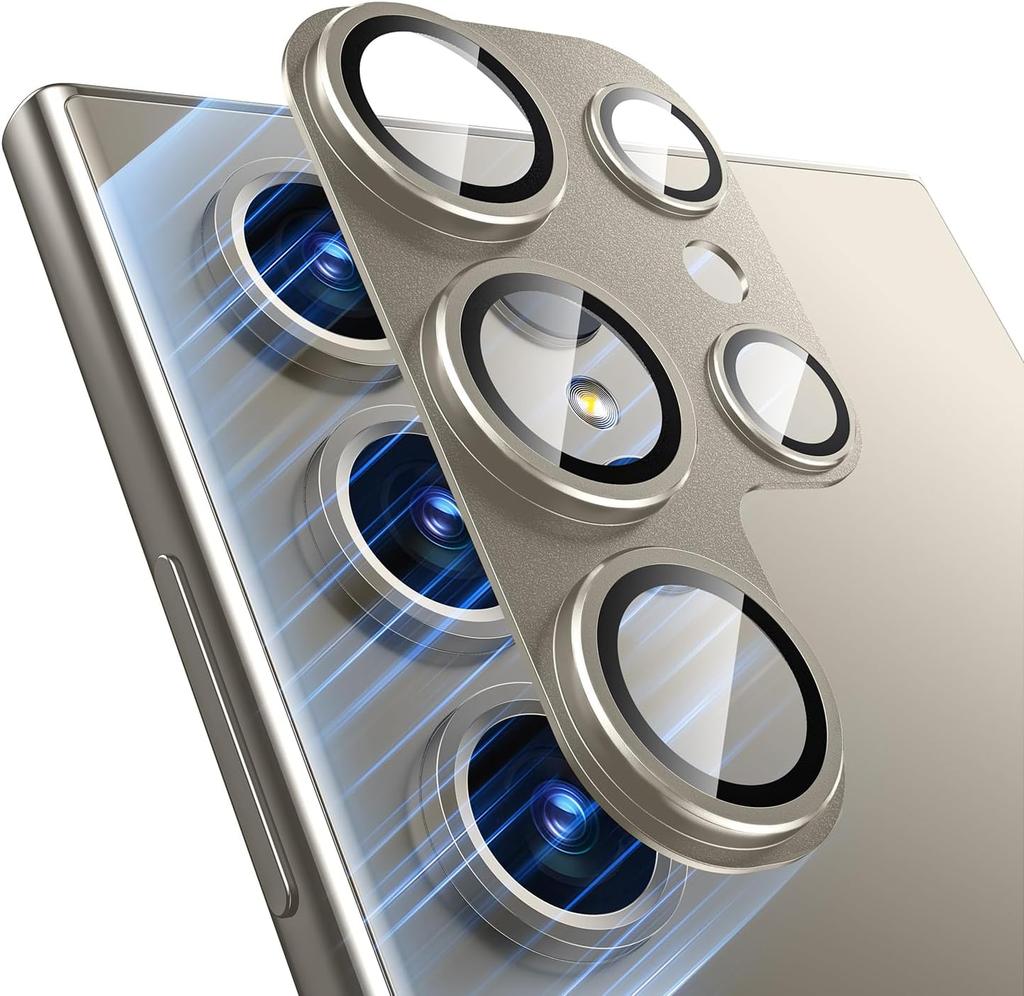 Kovový ochranný kryt objektivu fotoaparátu pro Samsung Galaxy S24 S22 Ultra S23 Plus S24Ultra S24Plus S24+ Kryt objektivu ze skla Příslušenství