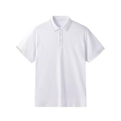 Li Ning Logo Cotton Breathable Solid Color College Style Sports Casual Short Sleeve Polo Shirt Unisex Polo Shirts LSKS110-2