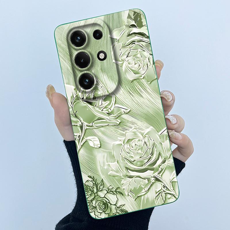 For Itel S26 Ultra Super 26 Ultra S688LN Case Simplicity Oil Painting Floral Silicone Soft Casing New Shockproof Back Cover