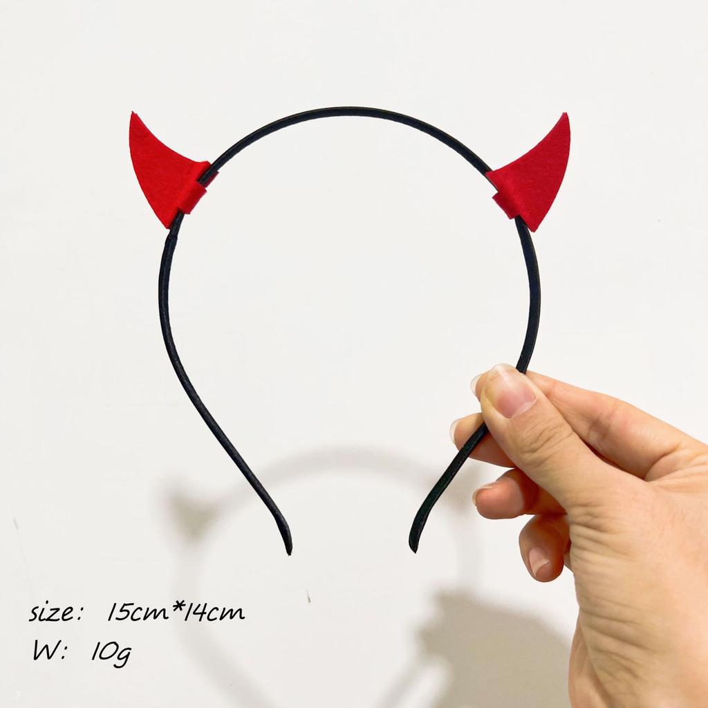 2pcs/Pack 3D Devil Funny Headband Hair Hoop,Devil Accessories,Hairband,Hair Hoop Headbands ,Halloween Costumes Holiday Essential