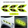 Car Logo Reflective Safety Strip Sticker Car Sticker Warning Tape For Abarth FIAT FR 500 Punto Ducato Palio Bravo Doblo Tipo