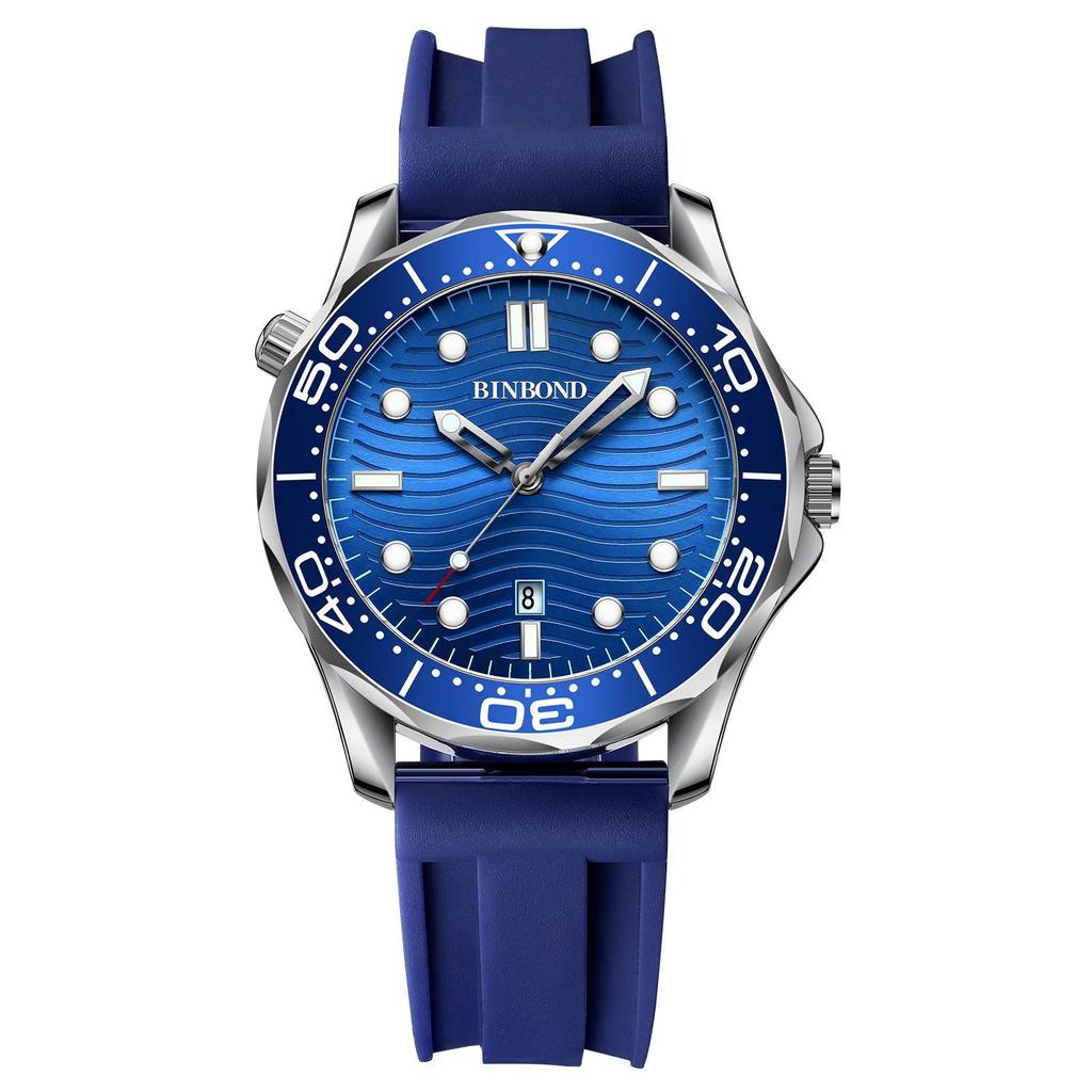 BINBOND Top Brand Luxury Sea Horse Series Watch Men's Business Quartz Watch Luminous Waterproof Sports Men Fashion Design Watch