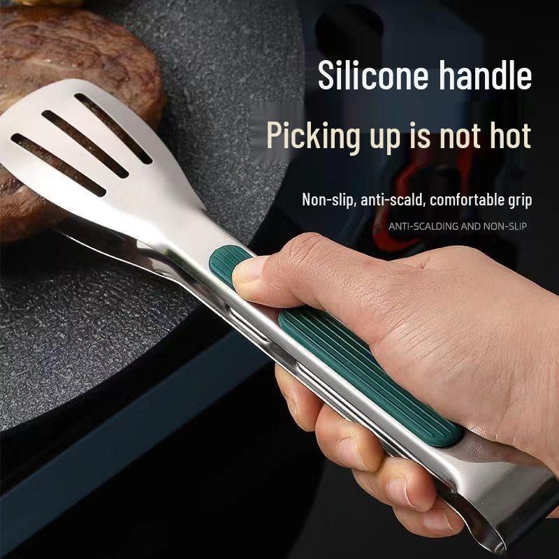 Hitzeschutz-Grillzange aus Edelstahl zum Grillen, Braten und Servieren