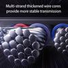 Braided Type C Cable Angled Connector With Soft Glowing Light Supports 100W Charging Braided Cable for Multiple Devices
