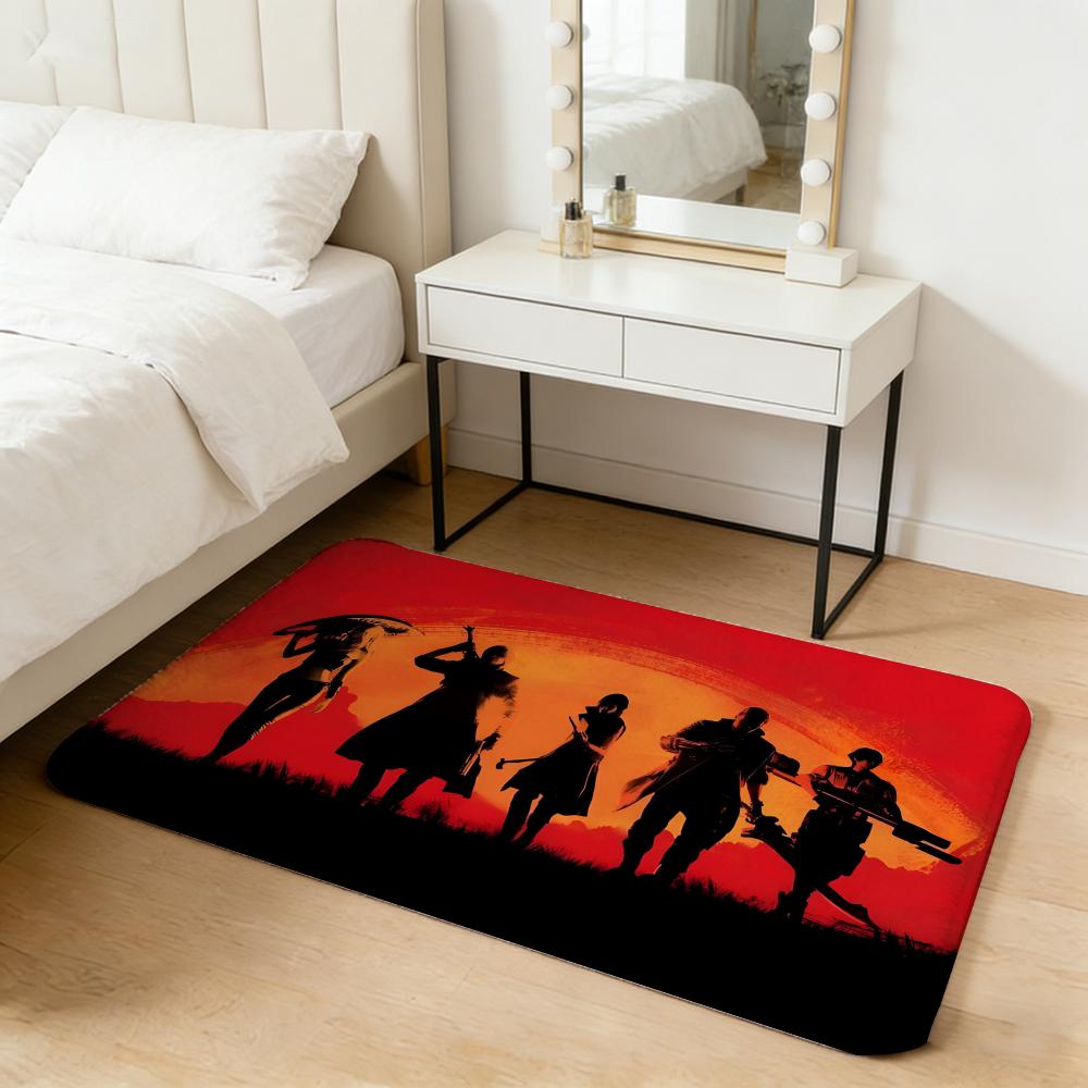 game D-Devil May Cry Floor Mat Flannel Door Mat Non-Slip Absorbent Washable Indoor Home Rug